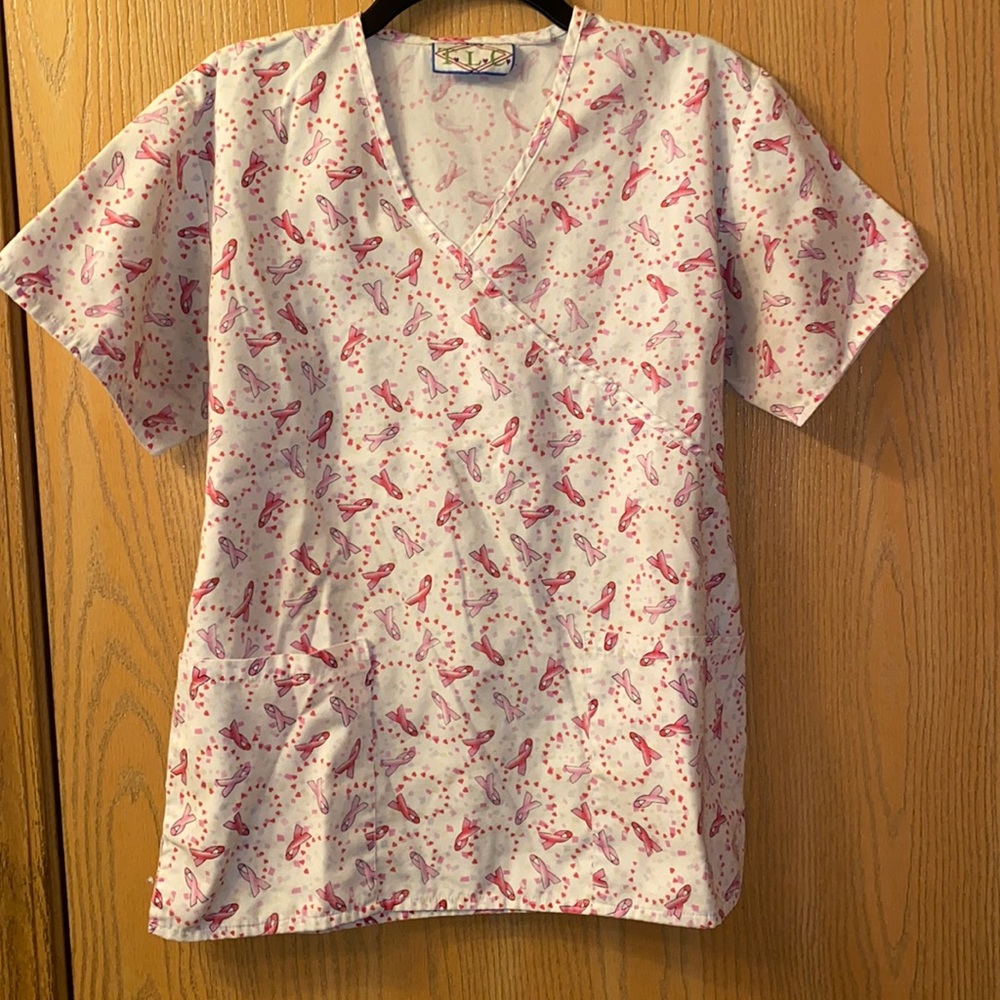 T.L.C. Breast Cancer Scrub Top